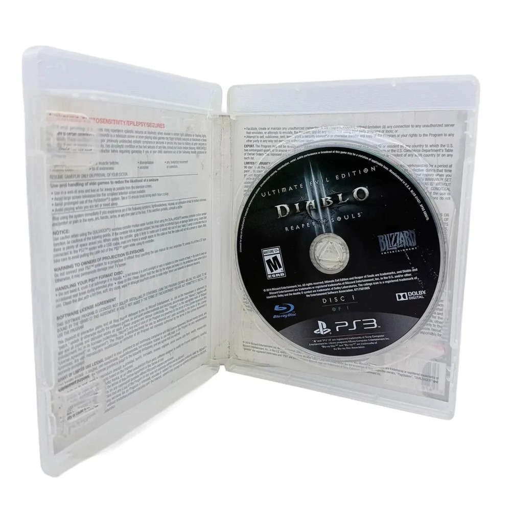 Diablo III 3 Ultimate Evil Edition Reaper of Souls Sony PlayStation 3 Blizzard - Picture 3 of 3
